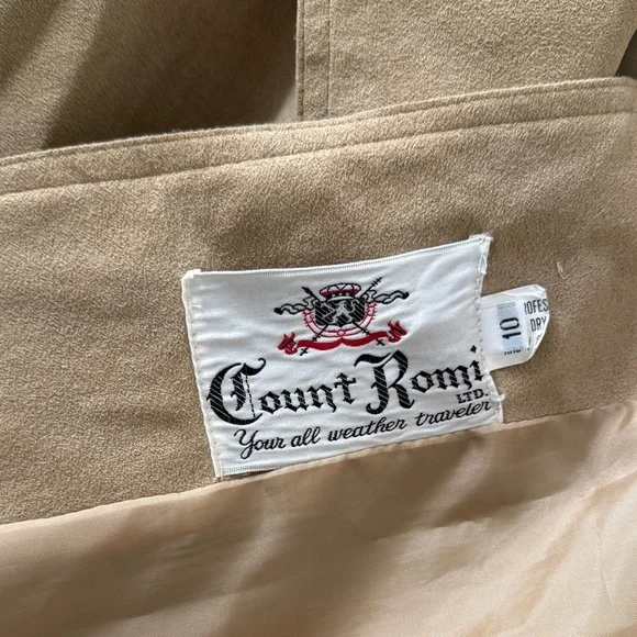 Vintage Ultrasuede Count Romi Trench Coat - Picture 2 of 9